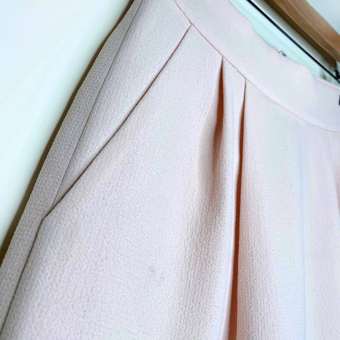 club monaco peach hanne crepe skirt with scallop hem - size 4