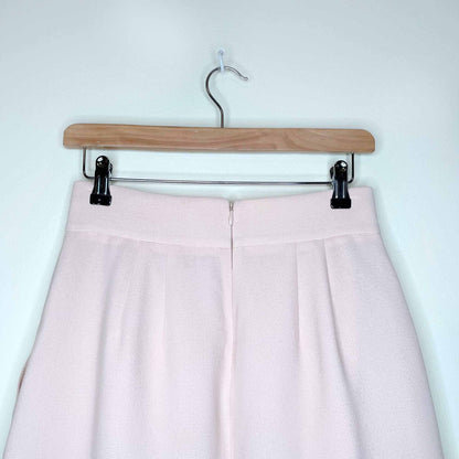 club monaco peach hanne crepe skirt with scallop hem - size 4