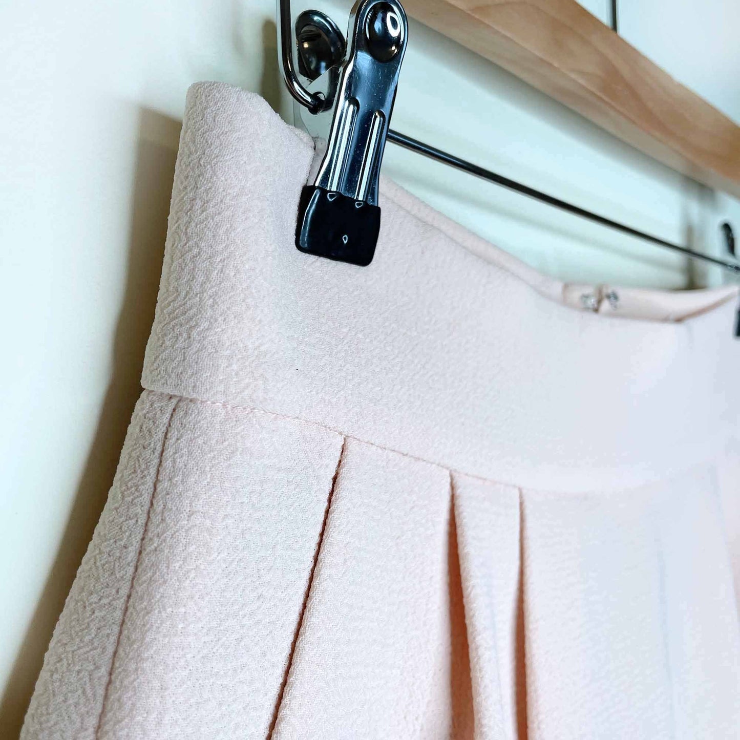 club monaco peach hanne crepe skirt with scallop hem - size 4