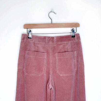 club monaco high rise wide leg corduroy trousers - size 2