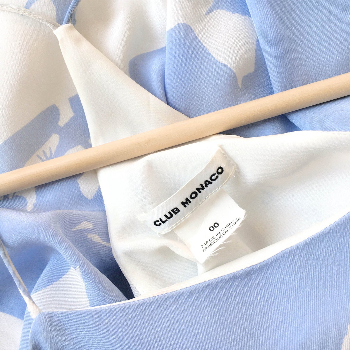 Club Monaco silk floral peplum hem dress - size 00