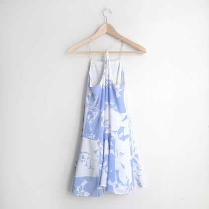 Club Monaco silk floral peplum hem dress - size 00