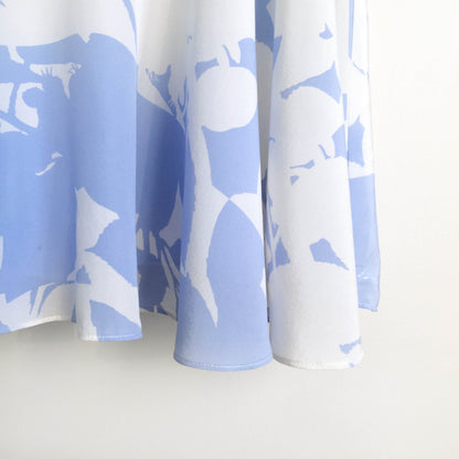 Club Monaco silk floral peplum hem dress - size 00