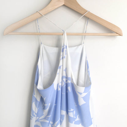 Club Monaco silk floral peplum hem dress - size 00