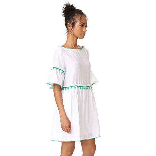 Club Monaco Aoiffe Pom Pom Dress - size xs