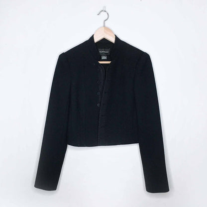 Club Monaco cropped collarless jacket - size 4