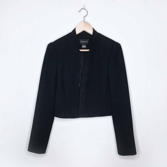 Club Monaco cropped collarless jacket - size 4
