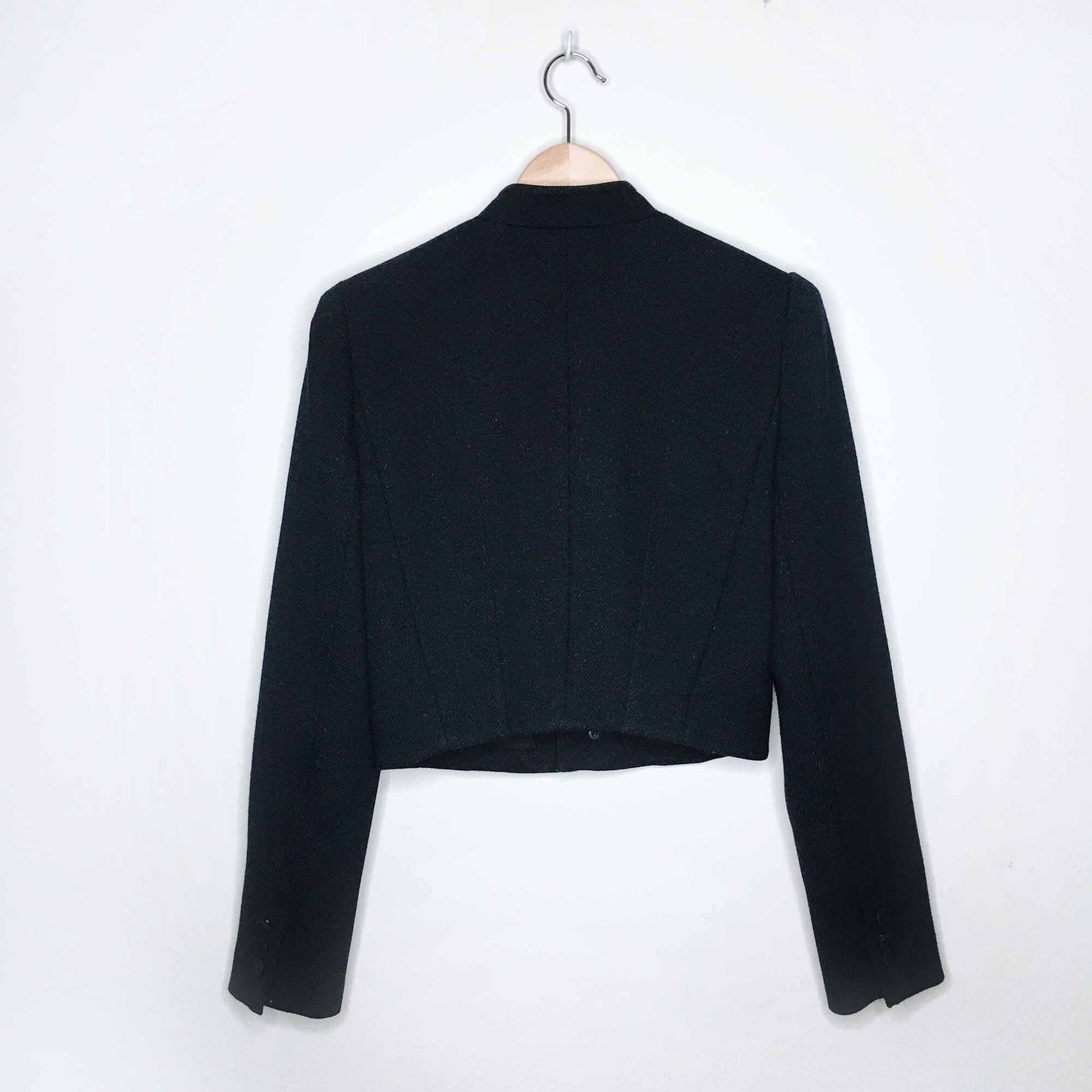 Club Monaco cropped collarless jacket - size 4