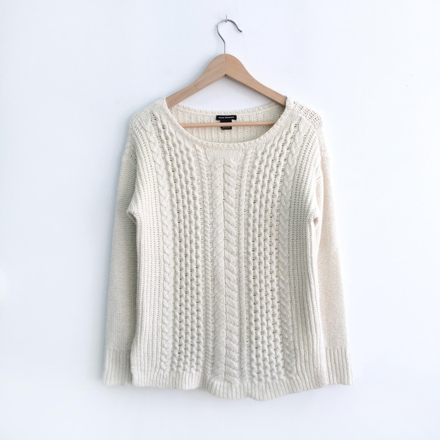 Club Monaco cable-knit sweater - size Small