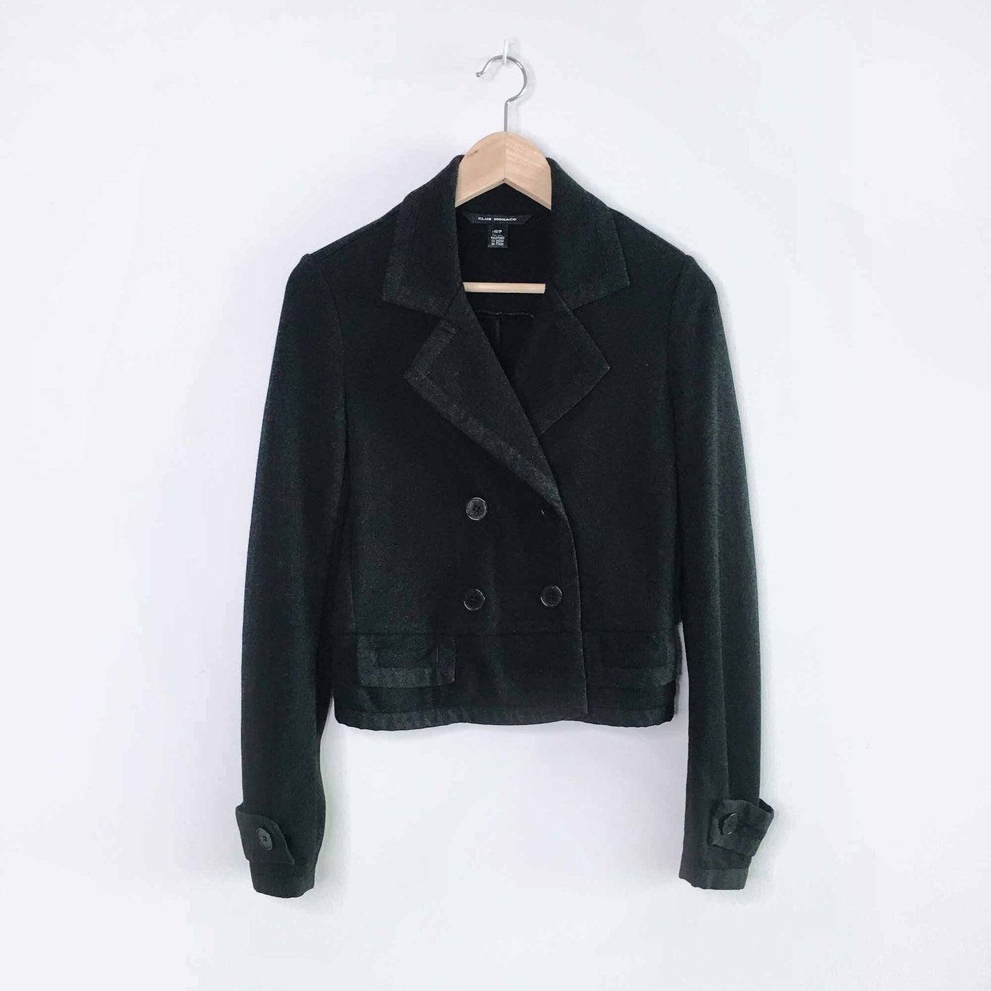 club monaco double breasted crop jacket - size xs