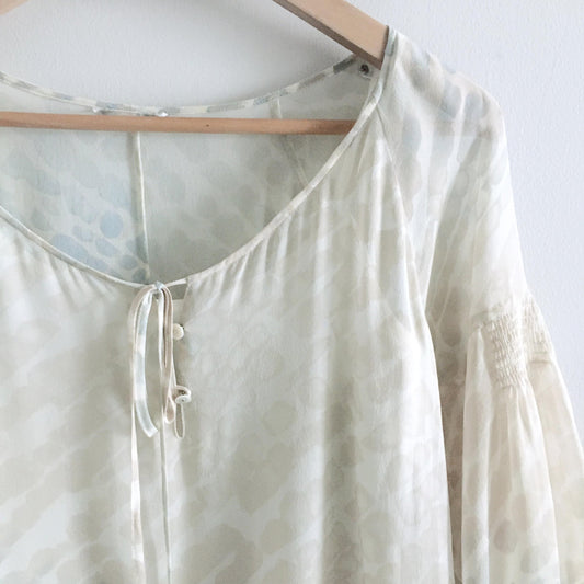 Club Monaco silk chiffon watercolour dress - size Small