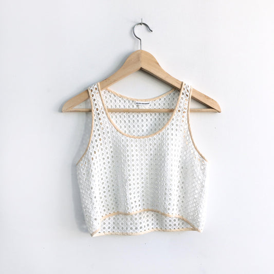 Club Monaco eyelet crop - size xs