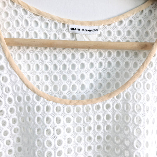 Club Monaco eyelet crop - size xs