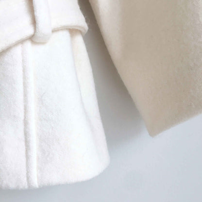 Club Monaco cropped wool belted cape jacket - size Medium