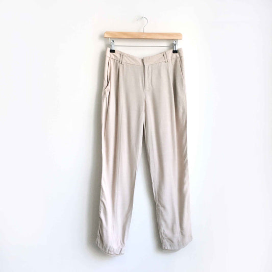 club monaco crepe ankle tapered trouser - size 0