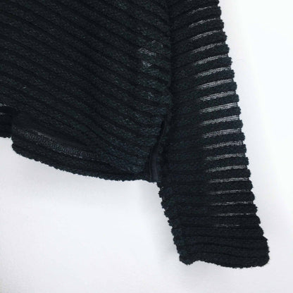 Club Monaco oversized ribbed v-neck top - size Small