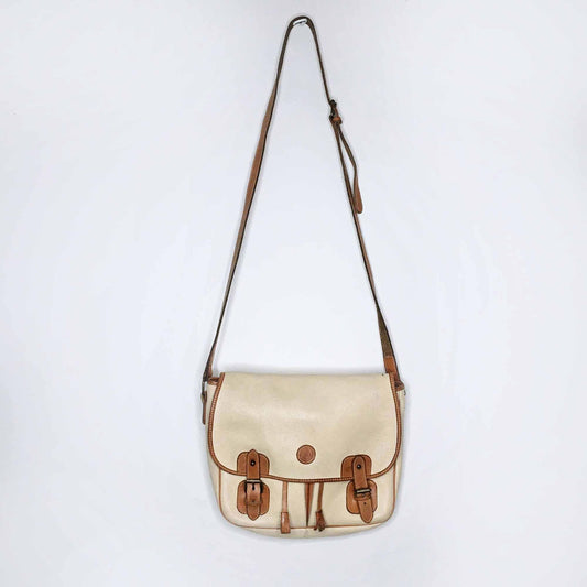 Vintage Club Monaco leather saddle bag