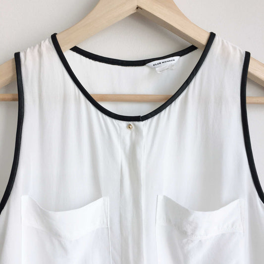 Club Monaco silk pocket tank - size xs