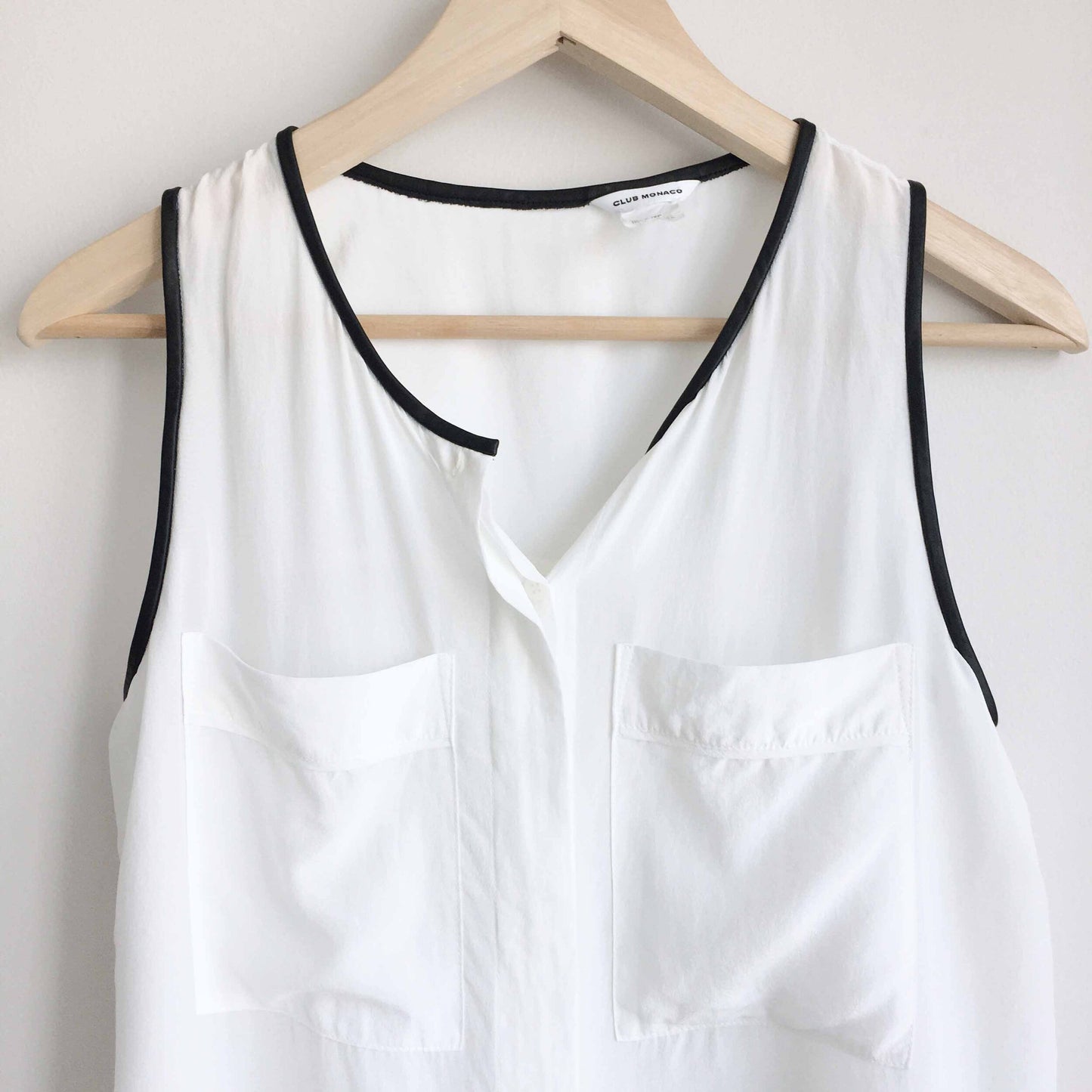Club Monaco silk pocket tank - size xs