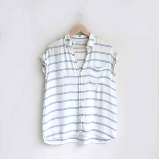 Club Monaco oversized striped button down - size Small