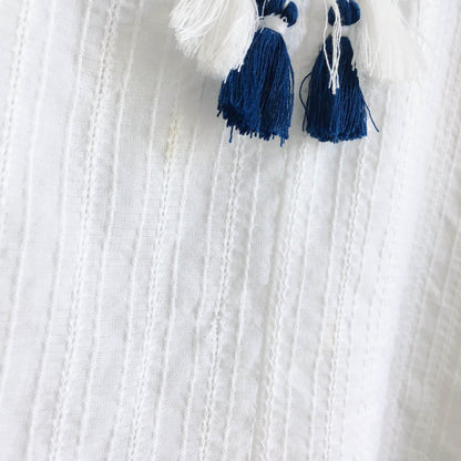 club monaco atashia boho tassel top - size xs