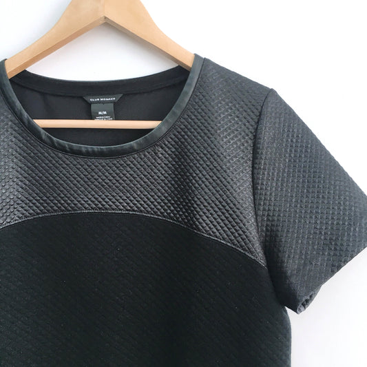 Club Monaco quilted tee - size Medium