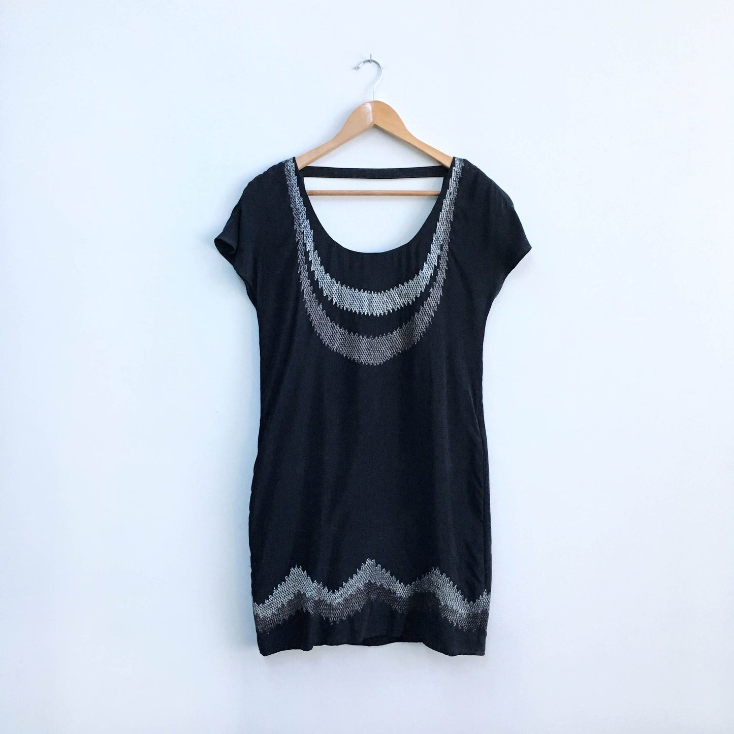 vintage club monaco cupro metallic dress - size xs