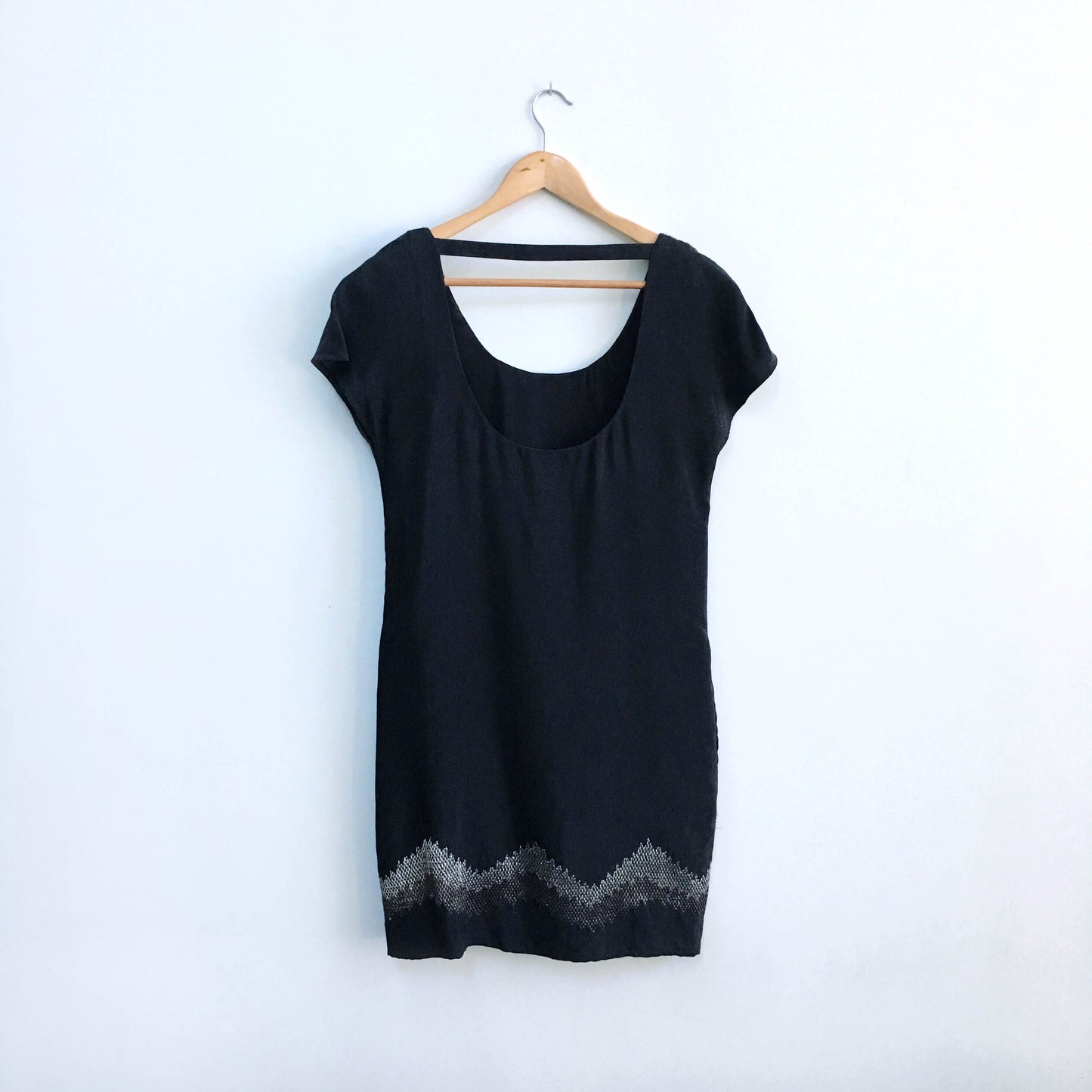 vintage club monaco cupro metallic dress - size xs