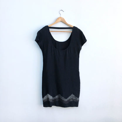 vintage club monaco cupro metallic dress - size xs