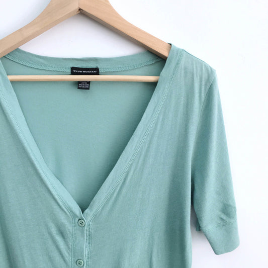 Club Monaco button-up tee - size Medium