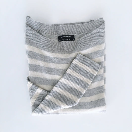 Club Monaco Boatneck Cashmere Sweater - size Small