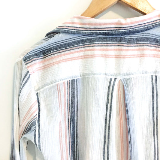 Club Monaco Striped Summer Shirt - size Small