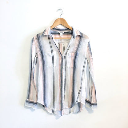 Club Monaco Striped Summer Shirt - size Small