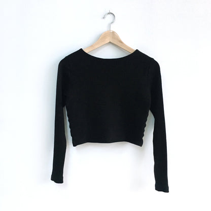 Club Monaco Ribbed Crop - size Small