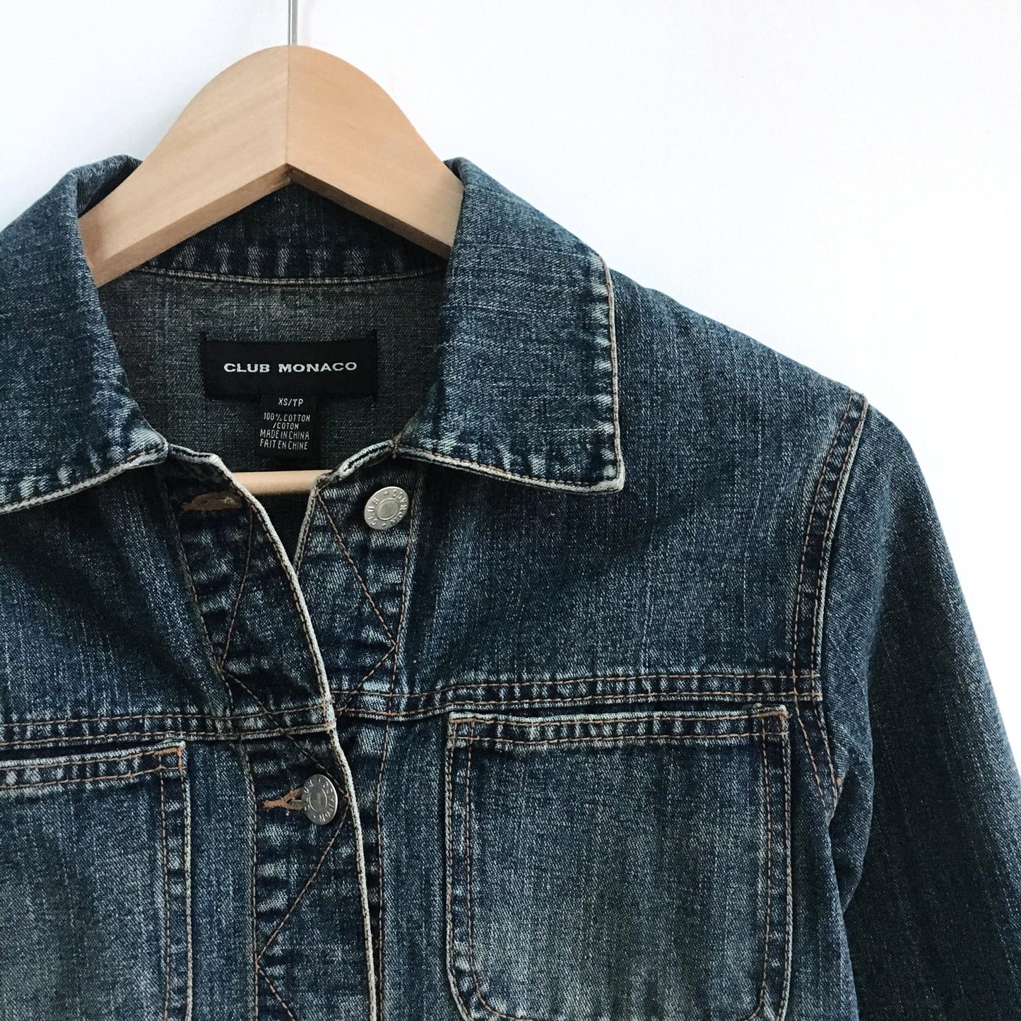 Vintage Club Monaco Denim Jacket - size xs