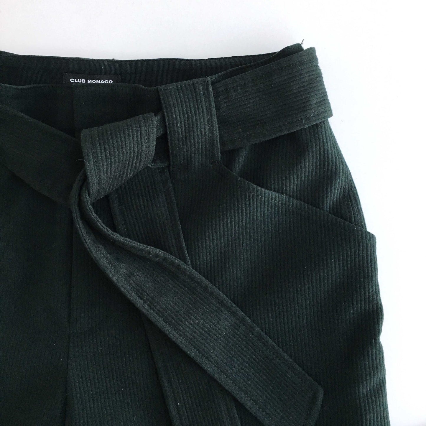Club Monaco high waist belted Trouser - size 4