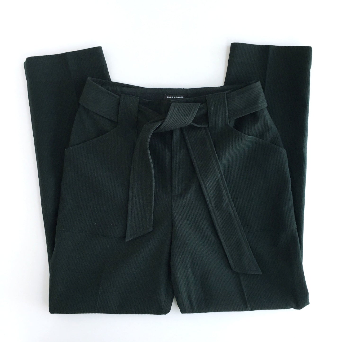 Club Monaco high waist belted Trouser - size 4