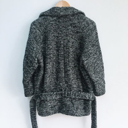 Club Monaco Wool Jacket with Tie Belt - Size Medium