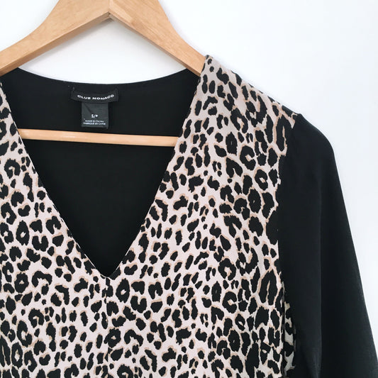 Club Monaco Silk Leopard Blouse - size Small
