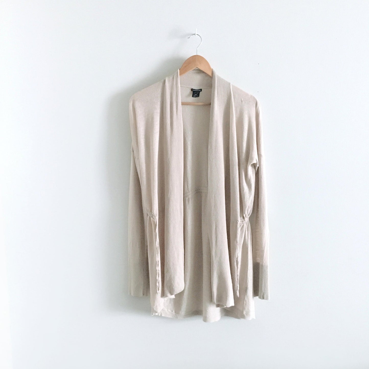 Club Monaco linen open drawstring cardigan - size Medium