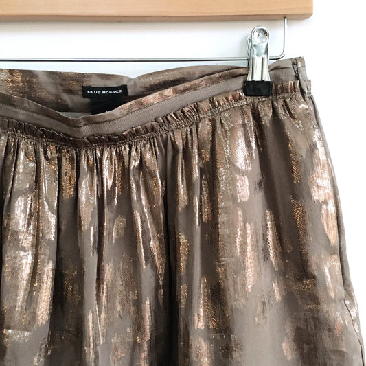 Club Monaco Metallic Mini Skirt - size 4