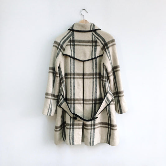 Club Monaco Wool-blend Plaid Jacket - size Small