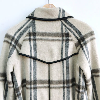 Club Monaco Wool-blend Plaid Jacket - size Small
