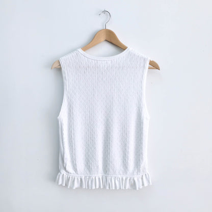 Club Monaco ruffle hem knit - size Medium