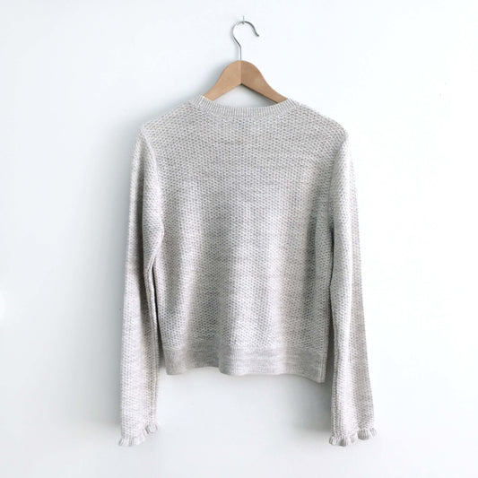 Club Monaco Ruffle Sweater - size Large