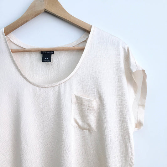 Club Monaco silk pocket tee - size Medium
