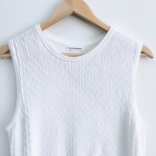 Club Monaco ruffle hem knit - size Medium