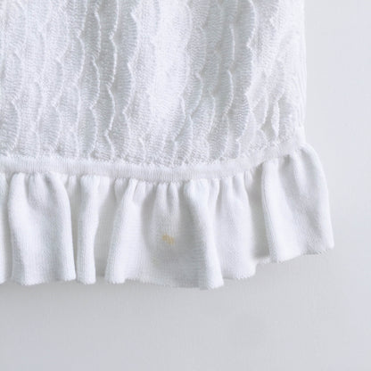 Club Monaco ruffle hem knit - size Medium