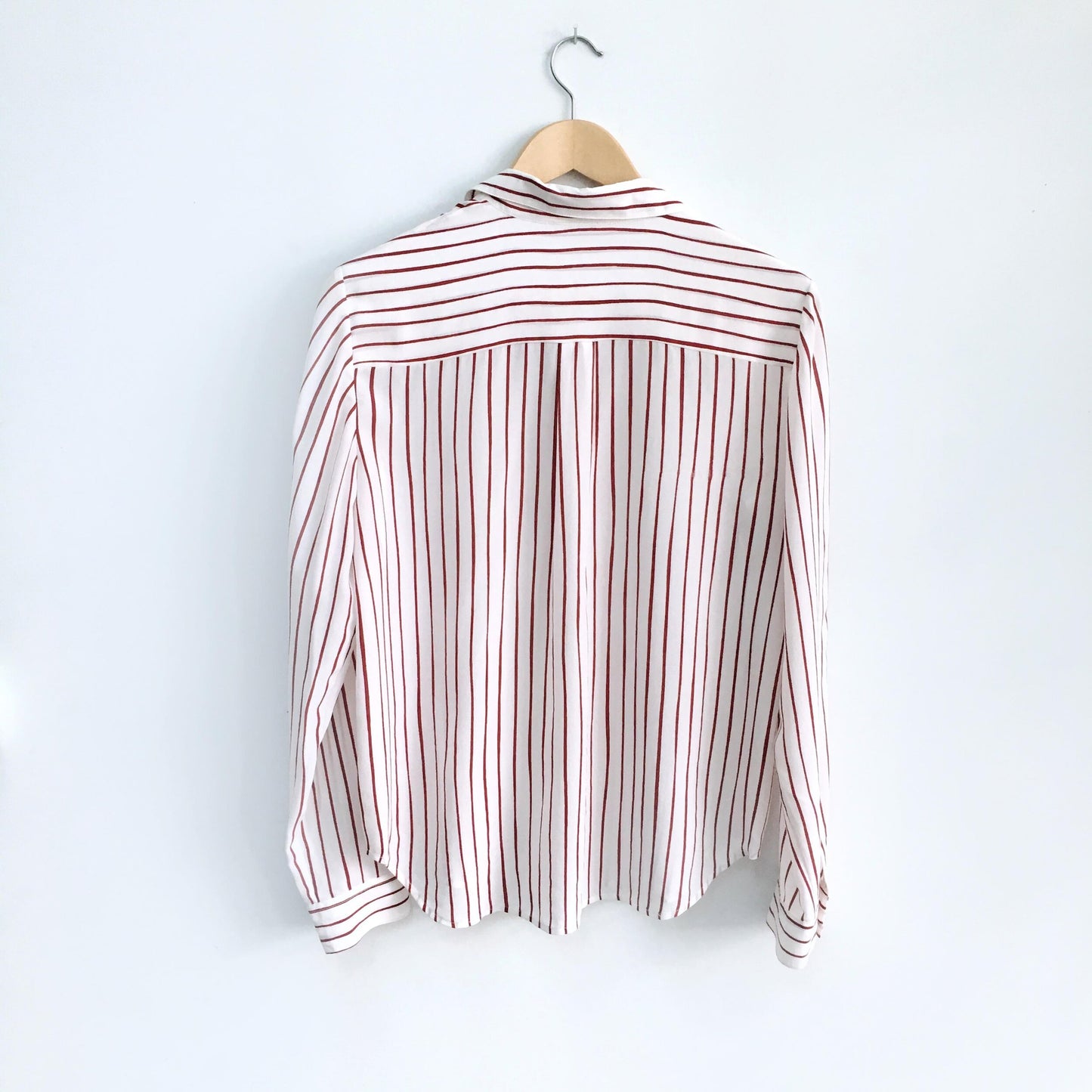 Club Monaco red paint stripe Blouse - size Medium