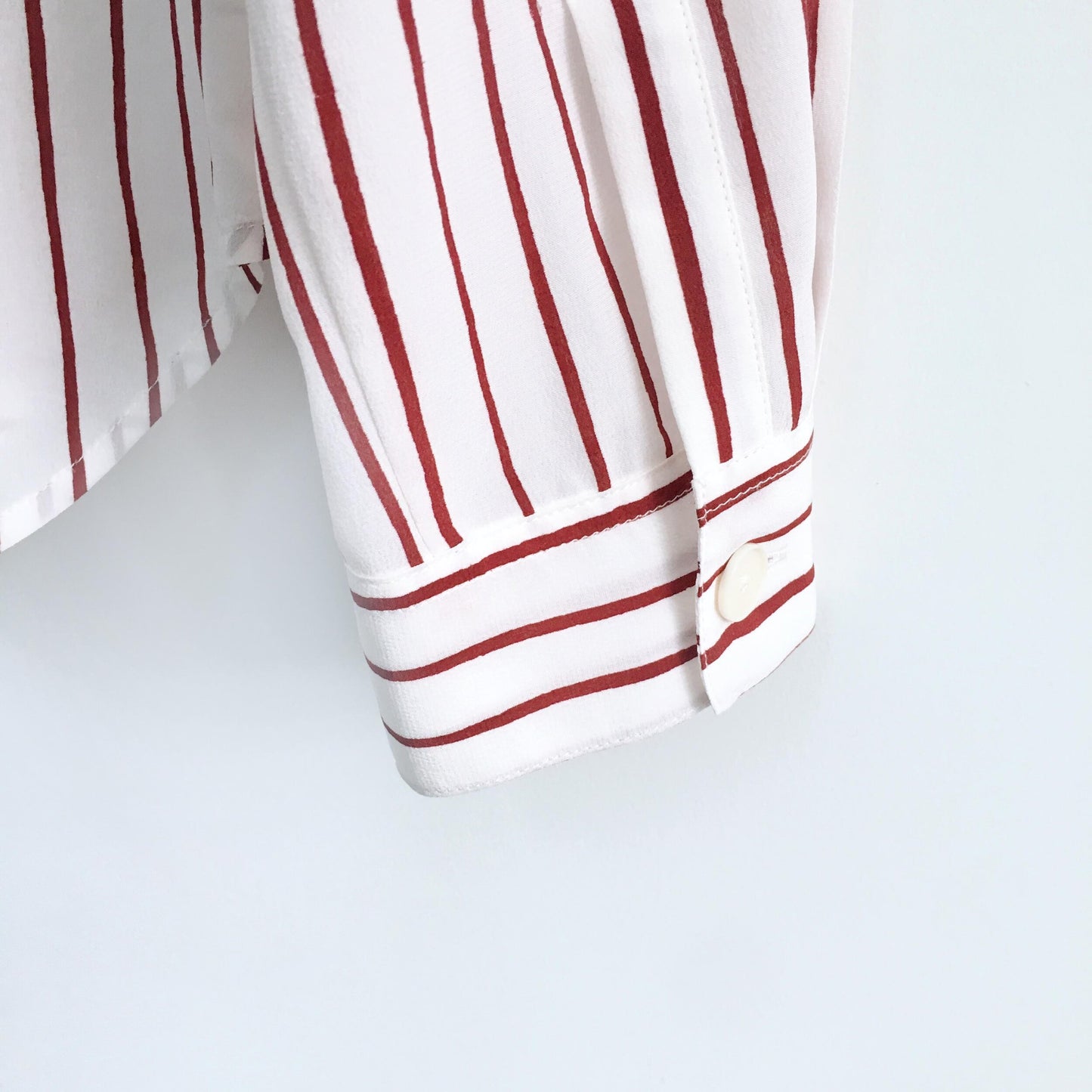 Club Monaco red paint stripe Blouse - size Medium
